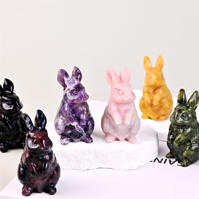 Mixed Material Rabbit Crystal Carving wholesale product photo 4