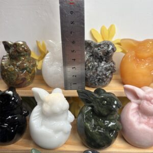 Mixed Material Rabbit Egg Crystal Carving wholesale product photo 1