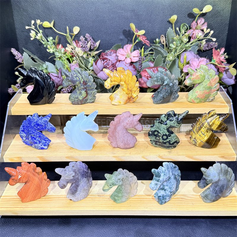 Mixed Material Unicorn Crystal Carving wholesale product photo 2
