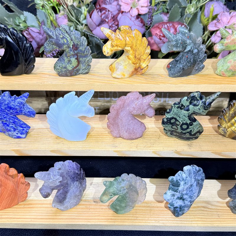 Mixed Material Unicorn Crystal Carving wholesale product photo 3