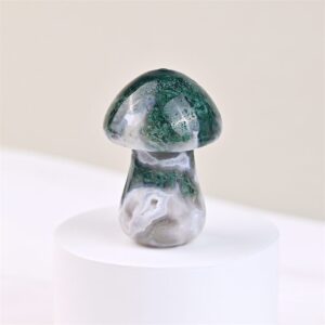 Moss Agate Mushroom Crystal Carving wholesale product photo 3