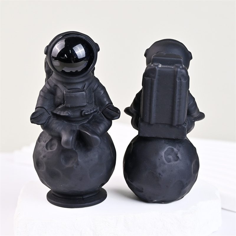 Obsidian Astronaut Crystal Carving wholesale product photo 4