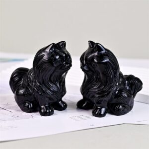 Obsidian Guardian Lion Crystal Carving wholesale product photo 3