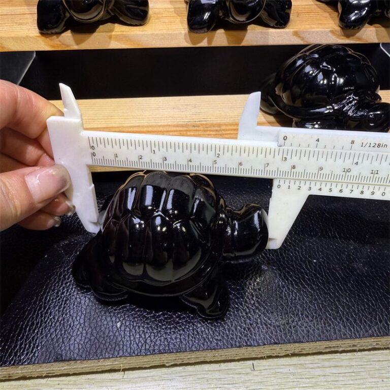 Obsidian Sea Turtle Crystal Carving wholesale product photo 1