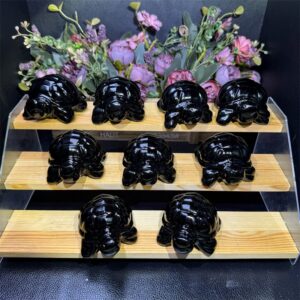 Obsidian Sea Turtle Crystal Carving wholesale product photo 2