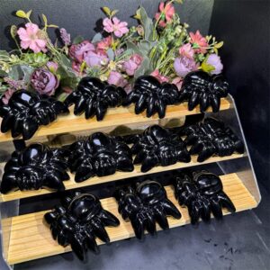 Obsidian Spider Crystal Carving wholesale product photo 3