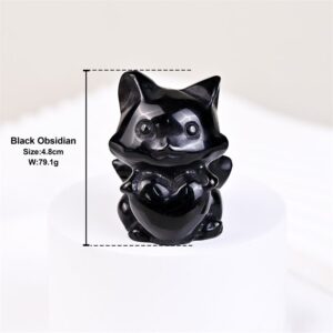Obsidian Squirrel Crystal Carving wholesale product photo 2