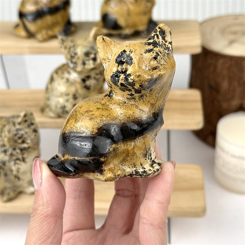 Picture Jasper Cat Crystal Carving wholesale product photo 2