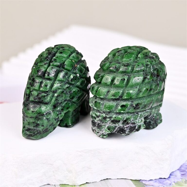 Ruby Zoisite Pangolin Crystal Carving