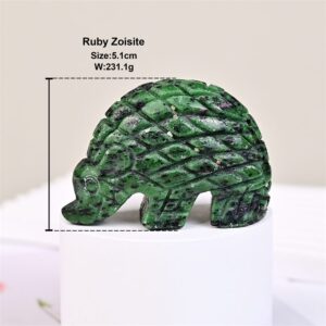 Ruby Zoisite Pangolin Crystal Carving wholesale product photo 2