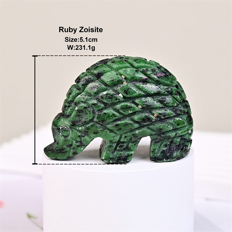 Ruby Zoisite Pangolin Crystal Carving wholesale product photo 2