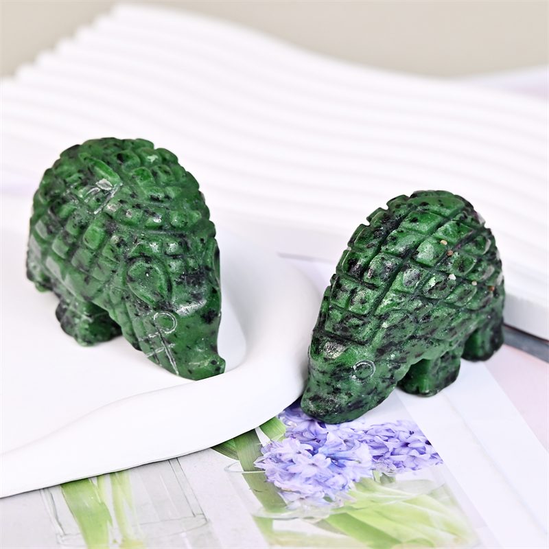 Ruby Zoisite Pangolin Crystal Carving wholesale product photo 3