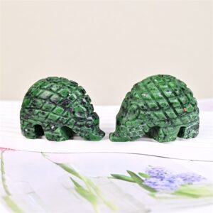 Ruby Zoisite Pangolin Crystal Carving wholesale product photo 4
