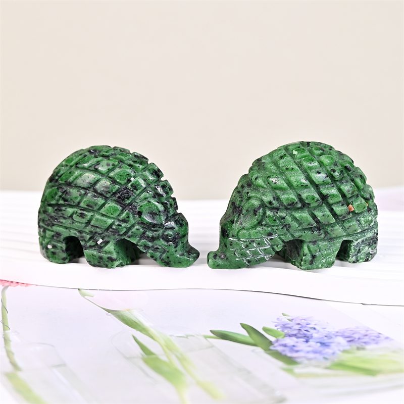 Ruby Zoisite Pangolin Crystal Carving wholesale product photo 4