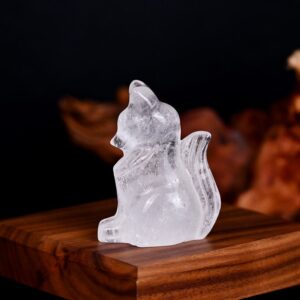 Sitting Fox Crystal Carving wholesale product photo 2