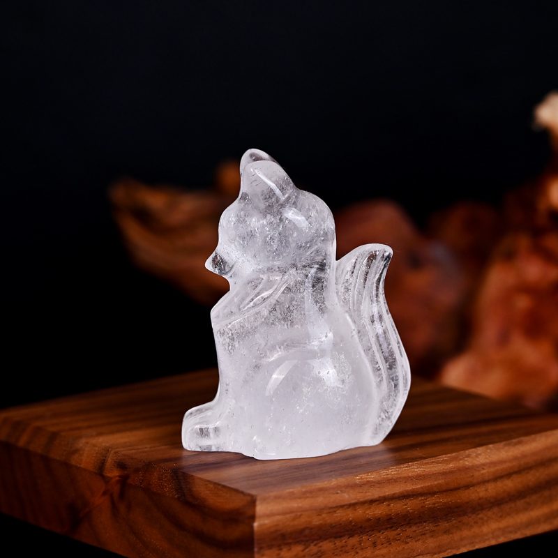 Sitting Fox Crystal Carving wholesale product photo 2