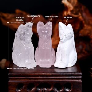 Sitting Fox Crystal Carving wholesale product photo 4