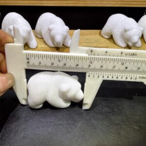 White Marble Bear Animal Crystal Carving wholesale product photo 4