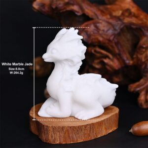 White Marble Dragon Crystal Carving wholesale product photo 4