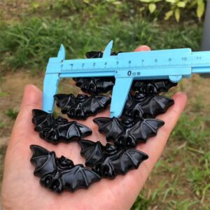 Black Obsidian Bat Crystal Carving wholesale product photo 1