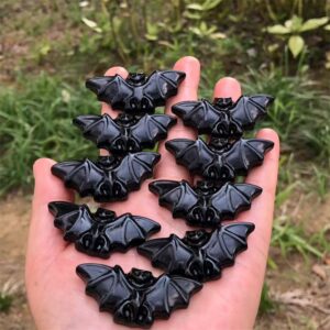Black Obsidian Bat Crystal Carving wholesale product photo 2