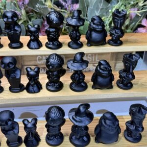 Black Obsidian Halloween Character Crystal Carving wholesale product photo 4