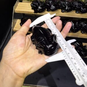 Black Obsidian Salamander Crystal Carving wholesale product photo 3