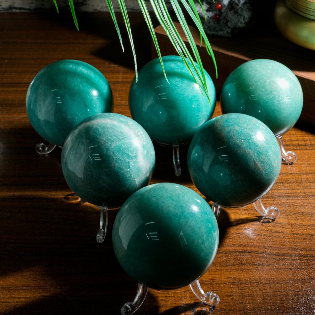 Amazonite Crystal Sphere wholesale polished crystal sphere product photo 2