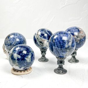 Blue Lace Agate Crystal Sphere wholesale polished crystal sphere product photo 4