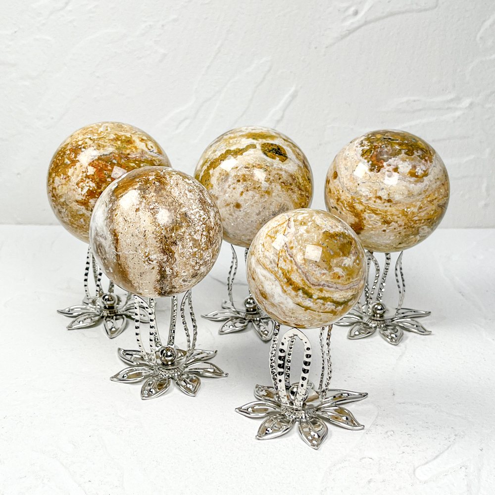 Bumblebee Jasper Crystal Sphere wholesale polished crystal sphere product photo 3