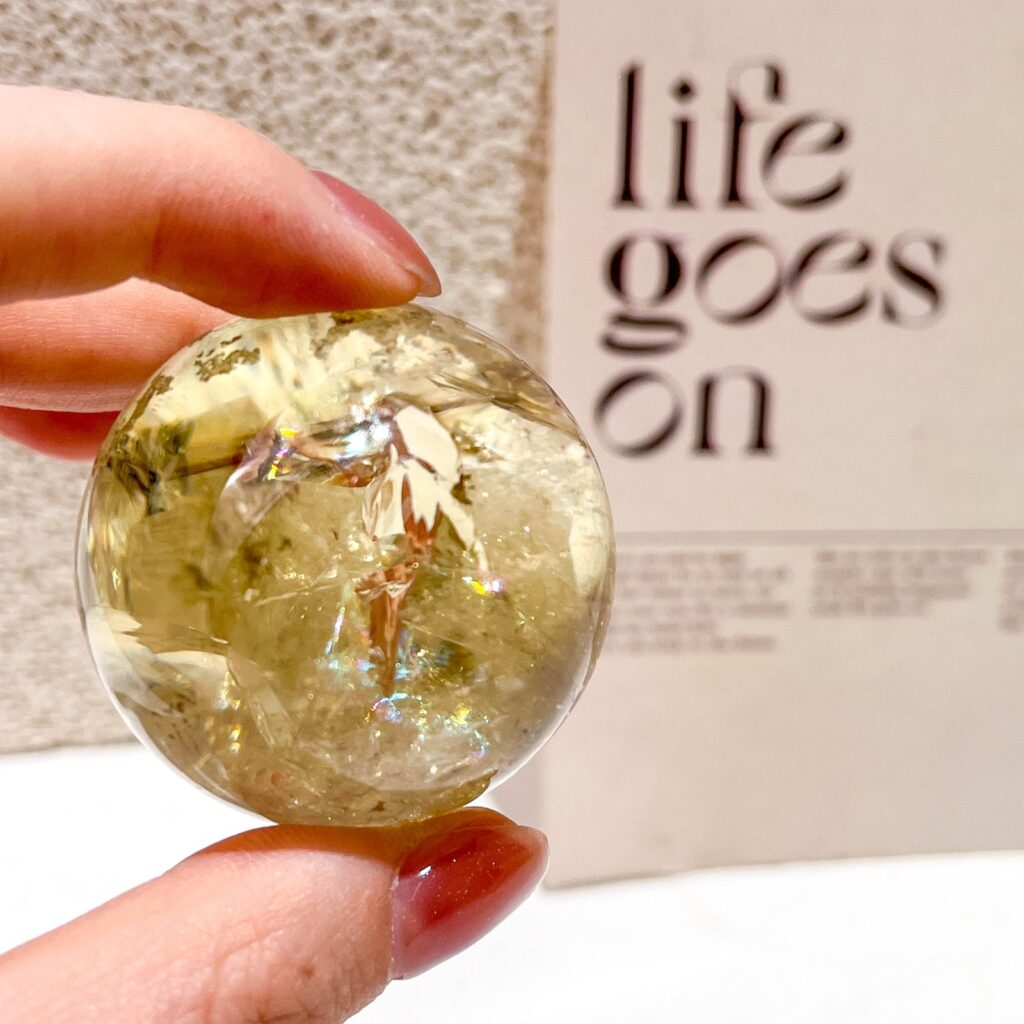 Citrine Crystal Sphere wholesale polished crystal sphere product photo 2