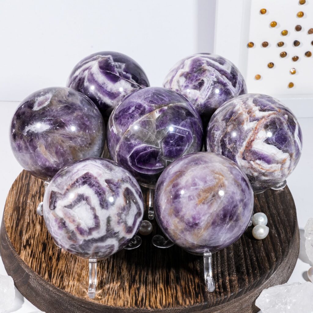 Dream Amethyst Crystal Sphere wholesale polished crystal sphere product photo 4