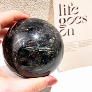 Firework Garnet Crystal Sphere wholesale polished crystal sphere product photo 3
