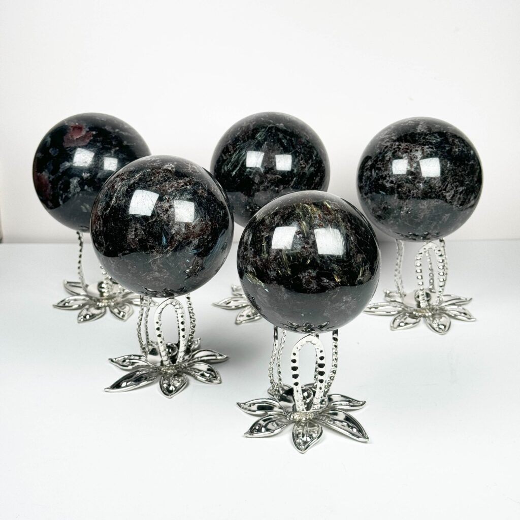 Firework Garnet Crystal Sphere wholesale polished crystal sphere product photo 4
