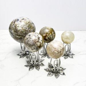Flower Agate Lace Agate Crystal Sphere wholesale polished crystal sphere product photo 2