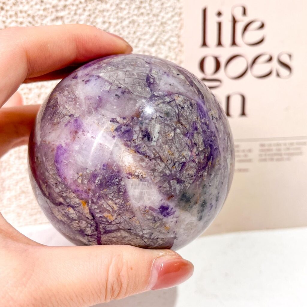 Fluorite Root Crystal Sphere wholesale polished crystal sphere product photo 2