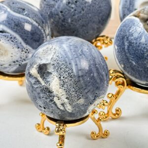Fossil Coral Jade Crystal Sphere wholesale polished crystal sphere product photo 2