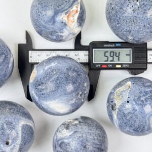 Fossil Coral Jade Crystal Sphere wholesale polished crystal sphere product photo 3