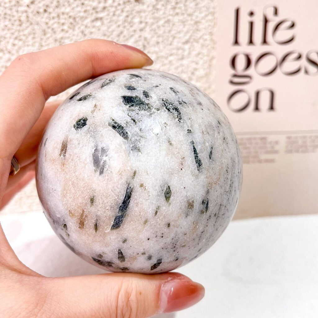Green Tourmaline Crystal Sphere wholesale polished crystal sphere product photo 1