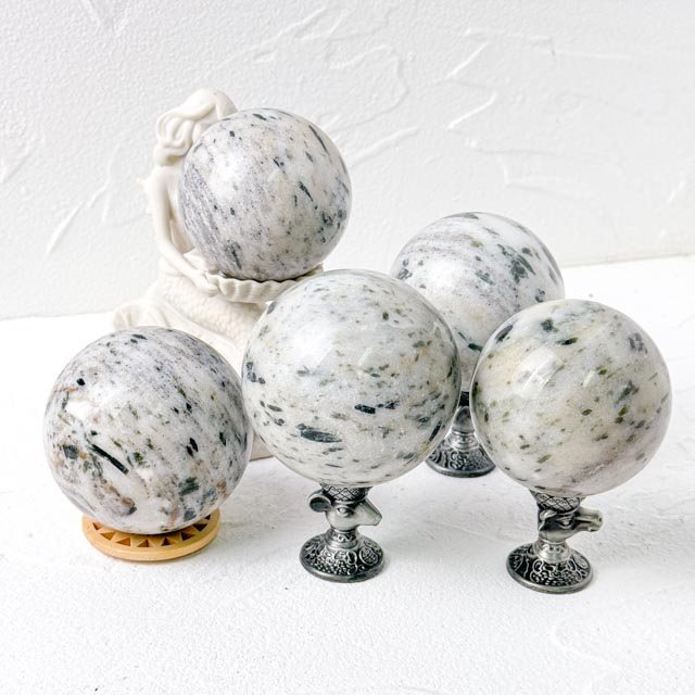 Green Tourmaline Crystal Sphere wholesale polished crystal sphere product photo 4