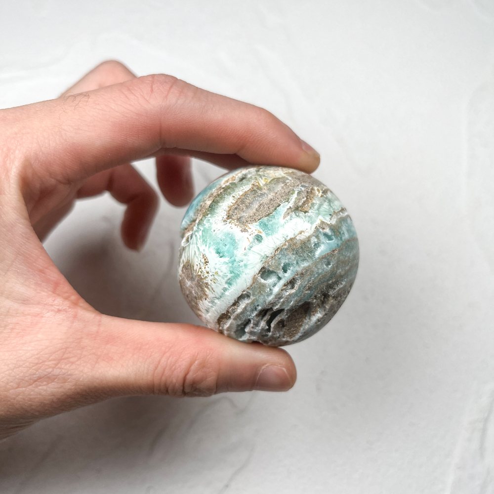 Hemimorphite Crystal Sphere wholesale polished crystal sphere product photo 2