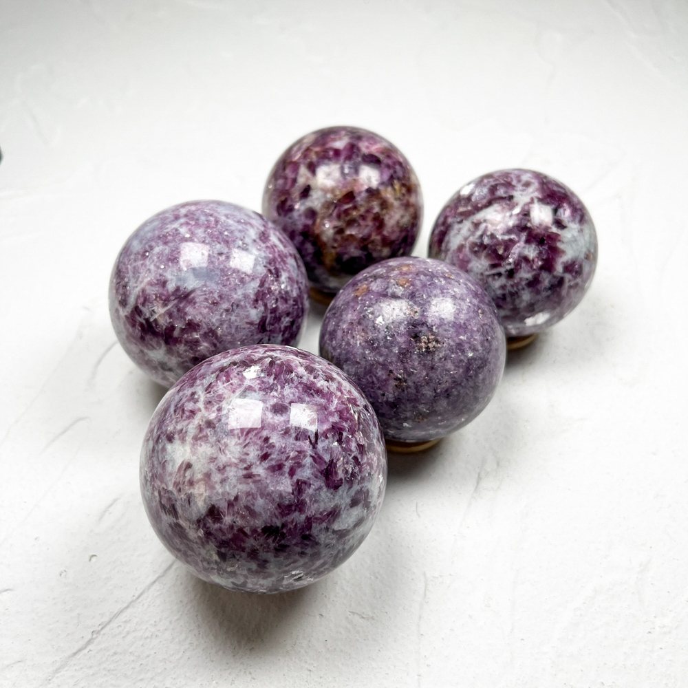 Lepidolite Crystal Sphere wholesale polished crystal sphere product photo 2