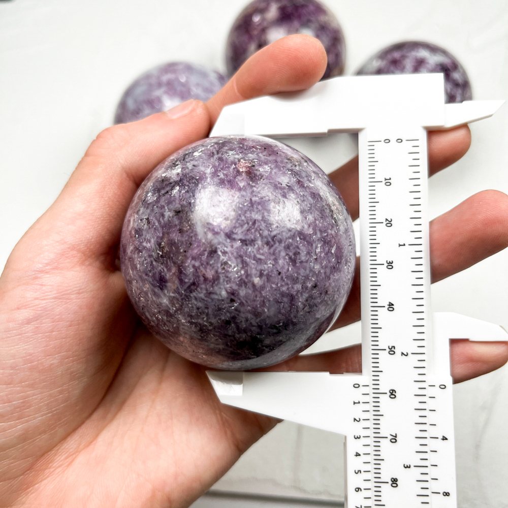 Lepidolite Crystal Sphere wholesale polished crystal sphere product photo 3