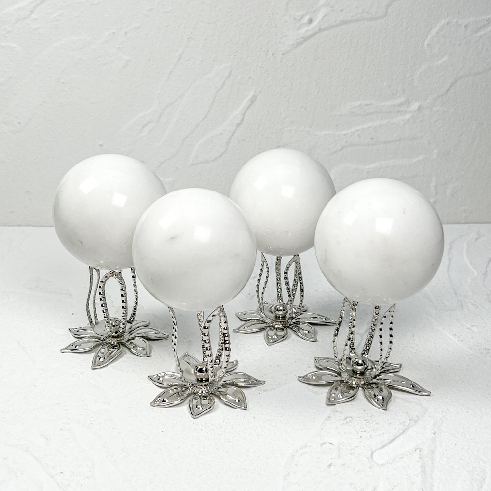 Pearl Marble Crystal Sphere wholesale polished crystal sphere product photo 3
