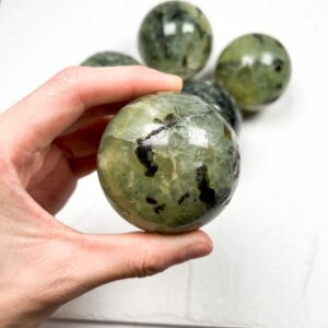 Prehnite Crystal Sphere wholesale polished crystal sphere product photo 4