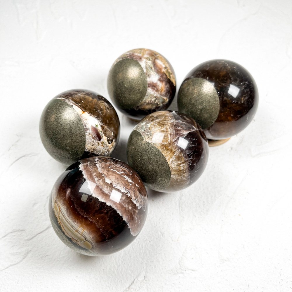 Pyrite Crystal Sphere wholesale polished crystal sphere product photo 2