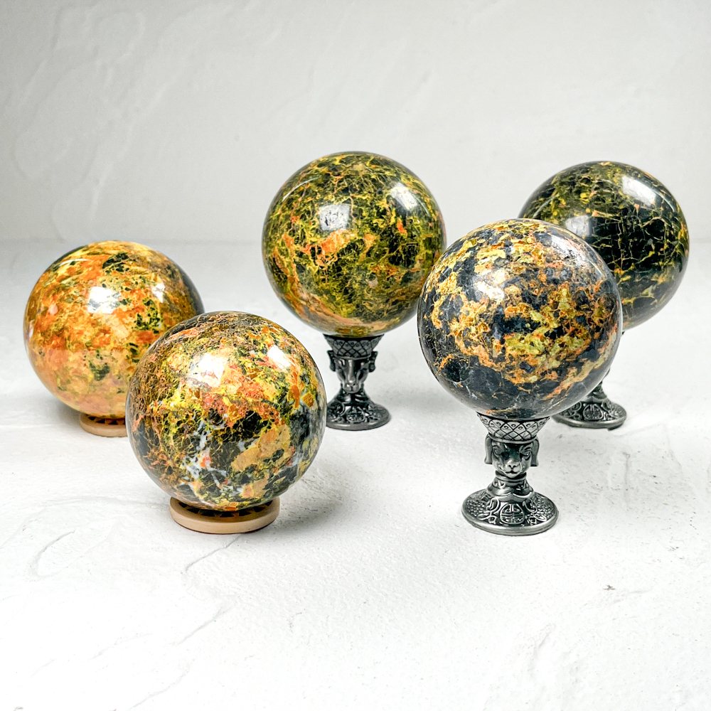 Realgar Mineral Sphere wholesale polished crystal sphere product photo 3