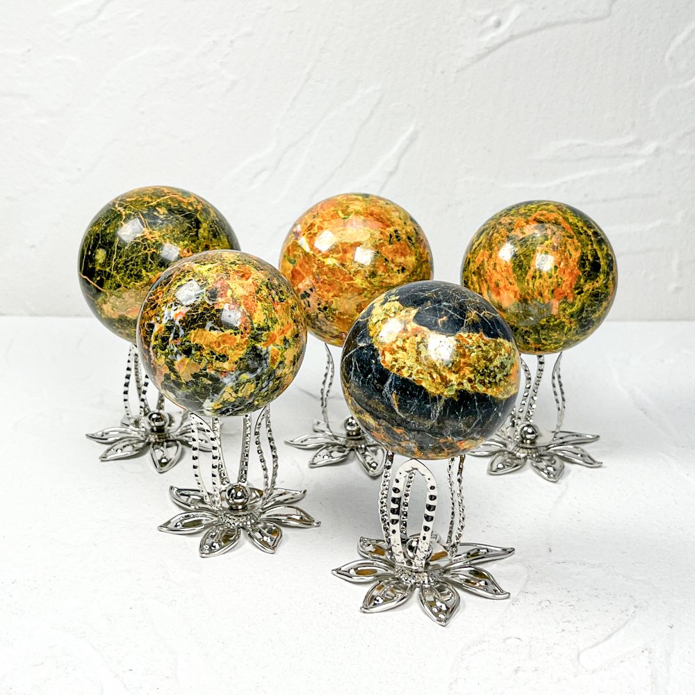 Realgar Mineral Sphere wholesale polished crystal sphere product photo 4