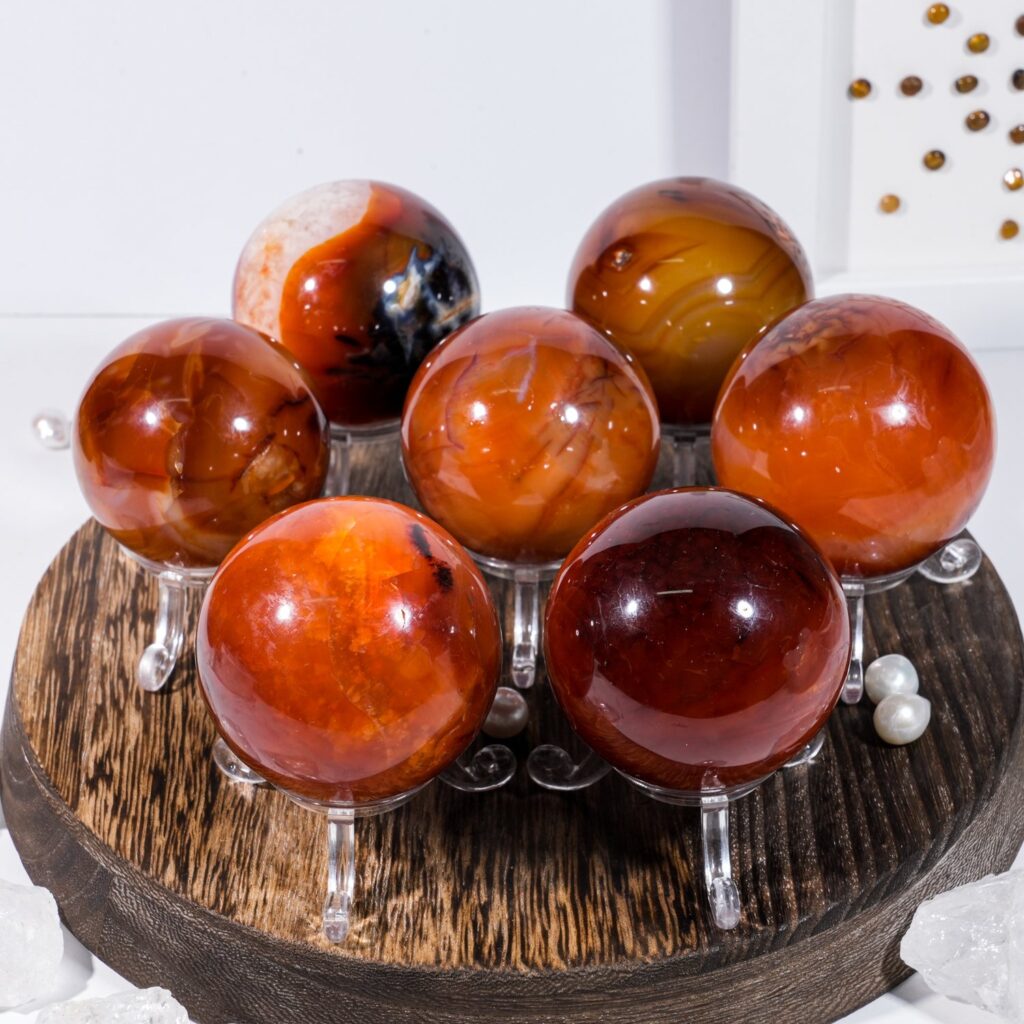 Red Agate Crystal Sphere wholesale polished crystal sphere product photo 1