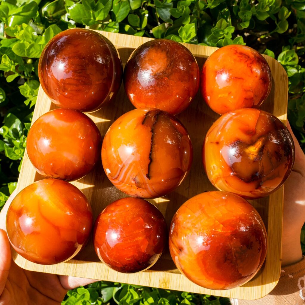 Red Agate Crystal Sphere wholesale polished crystal sphere product photo 4